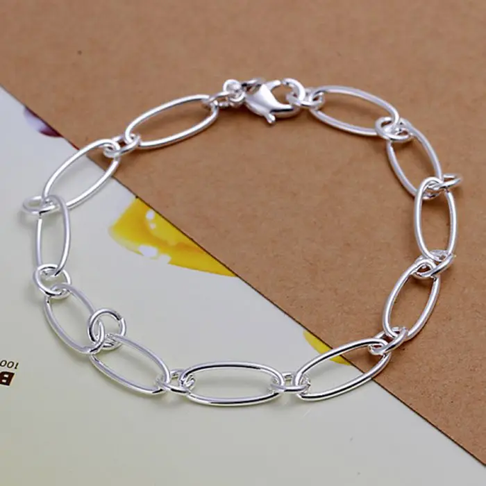 wholesale silver plated bracelet,925 fashion Silver jewelry charm bracelet chain Bracelet for women/men SB194
wholesale silver plated bracelet,925 fashion Silver jewelry charm bracelet chain Bracelet for women/men SB194