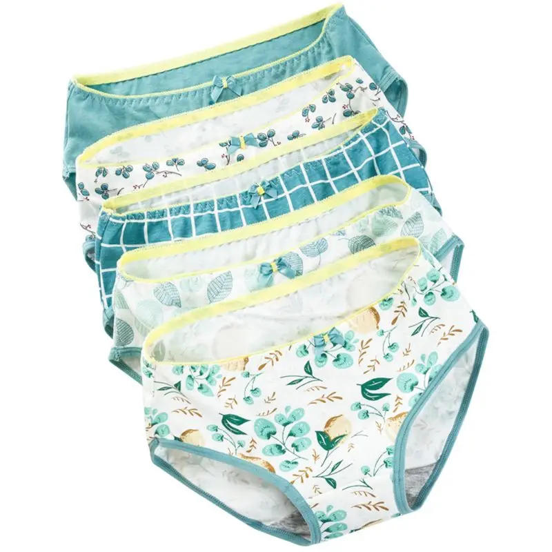 Women Girls Mid-Rise Cotton Crotch Underwear Colored Floral Plaid Light Bulb Printing Briefs Mini Bowknot Decor Lace Waistband P
Women Girls Mid-Rise Cotton Crotch Underwear Colored Floral Plaid Light Bulb Printing Briefs Mini Bowknot Decor Lace Waistband P