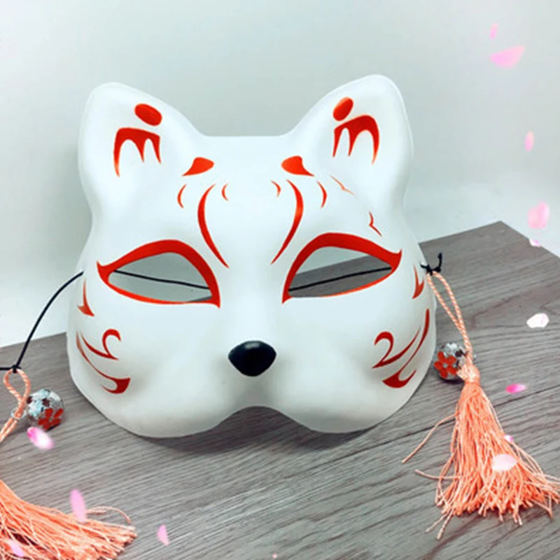 Cat Face Mask Anime Fox Mask with Tassels Bells Cosplay Dance Mask Mischief Halloween Christmas New Year Party Masquerades7C2199
Cat Face Mask Anime Fox Mask with Tassels Bells Cosplay Dance Mask Mischief Halloween Christmas New Year Party Masquerades7C2199