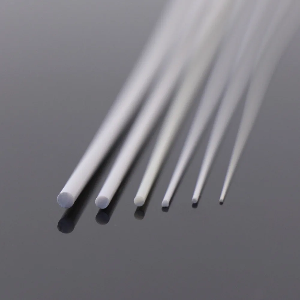 2.5mm × 20/" ABS Plastic Round Bar Rod for Architectural Model Making DIY 10pcs