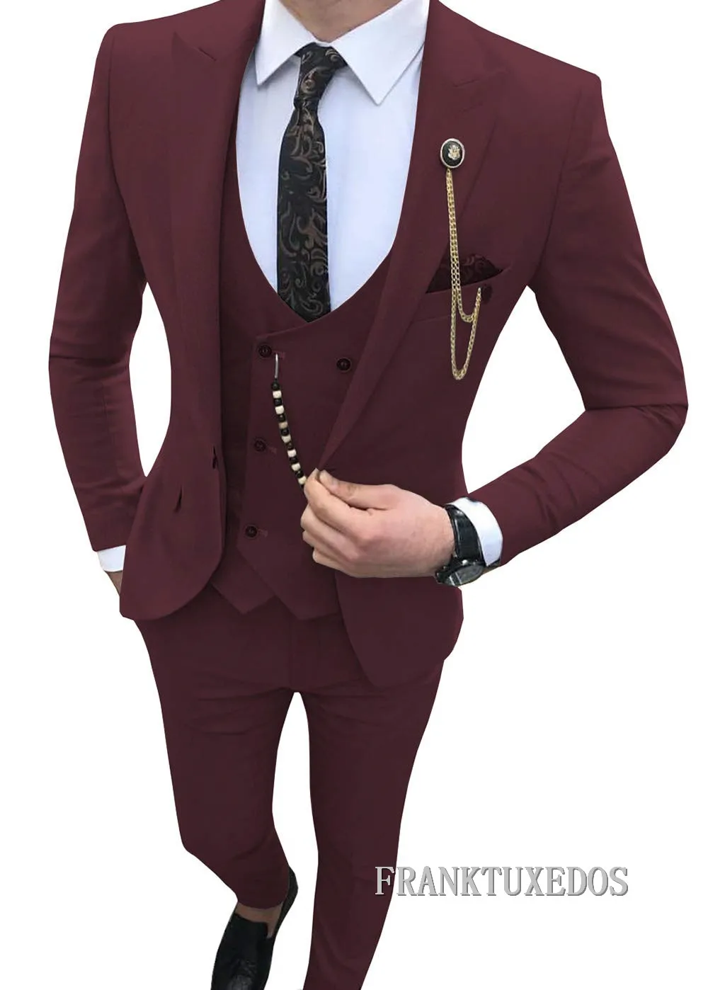 2018 Elegant Brand Slim Fit Wine Red Suit Men Costume 3 Pieces Homme Prom Tuxedo Groom Suits For Men Wedding Party Suit
2018 Elegant Brand Slim Fit Wine Red Suit Men Costume 3 Pieces Homme Prom Tuxedo Groom Suits For Men Wedding Party Suit