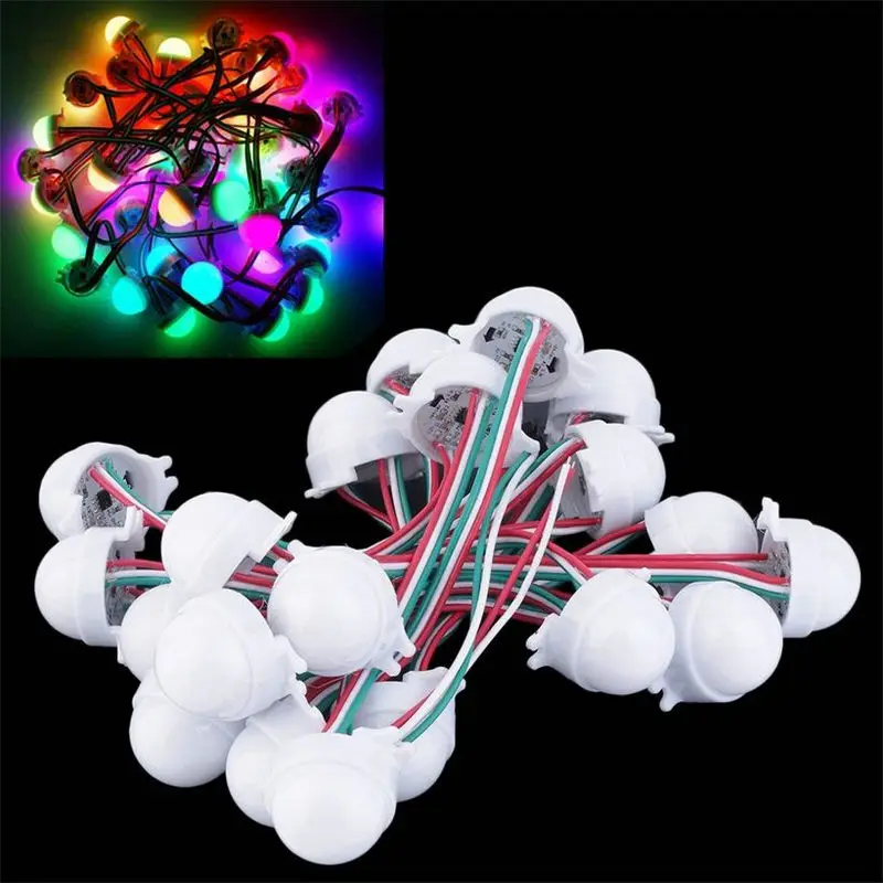 60pcs/Lot WS2811 30mm Diffused Dream Full Color 3LED 5050SMD RGB Programmable pixel Led Module 12V milky cover IP68 D30 Advertis
60pcs/Lot WS2811 30mm Diffused Dream Full Color 3LED 5050SMD RGB Programmable pixel Led Module 12V milky cover IP68 D30 Advertis