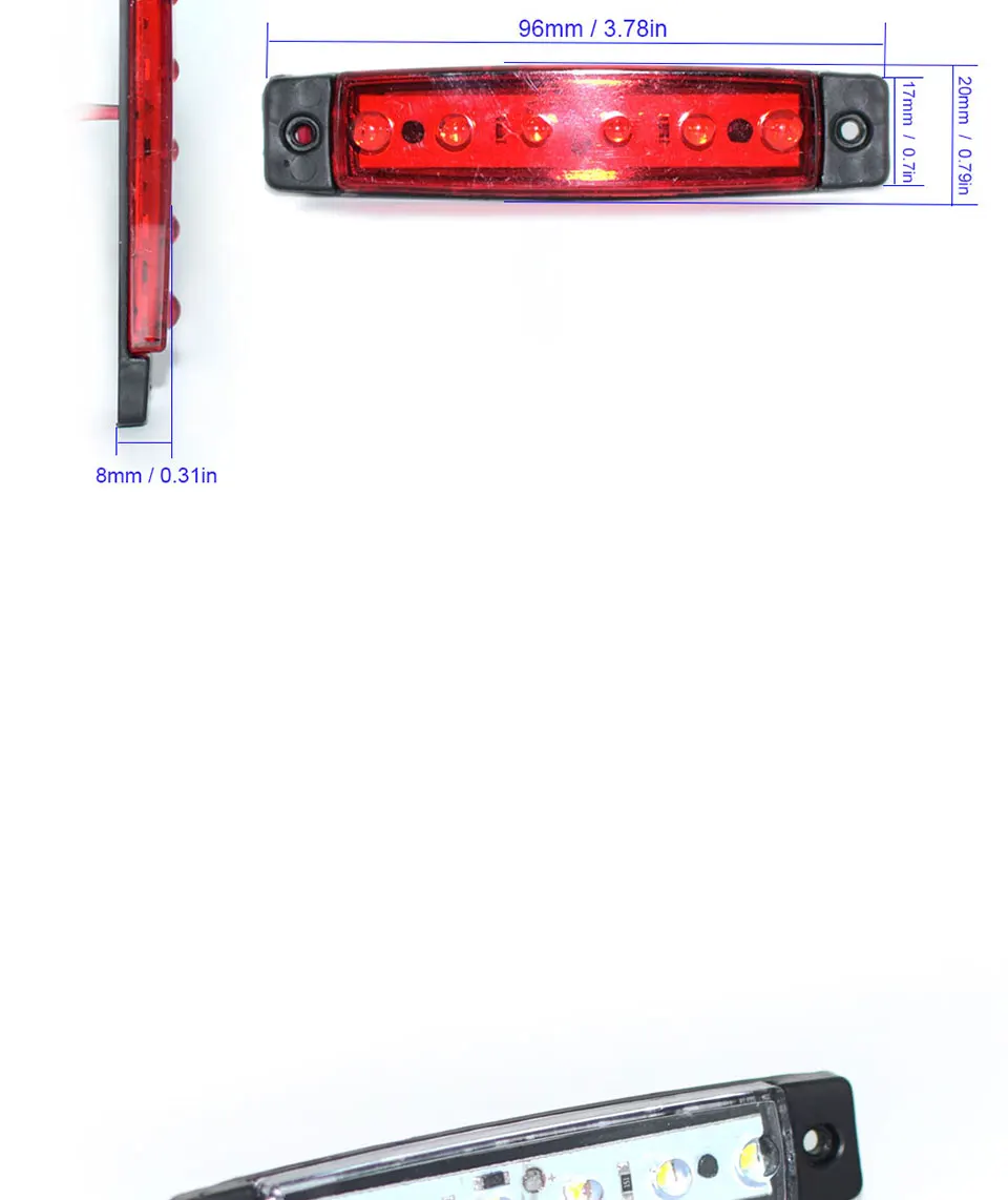 DC 12V 24V Auto External Light Source Red Blue Yellow Green White SMD LED Brake Lamps Truck Car Turn Signal Light Bulbs (2)