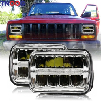 TNOOG 2Pcs Rectangular 5" x 7" 7" x 6" Projector LED Headlights with DRL for Jeep Wrangler YJ Cherokee H6054 H5054 69822
TNOOG 2Pcs Rectangular 5" x 7" 7" x 6" Projector LED Headlights with DRL for Jeep Wrangler YJ Cherokee H6054 H5054 69822