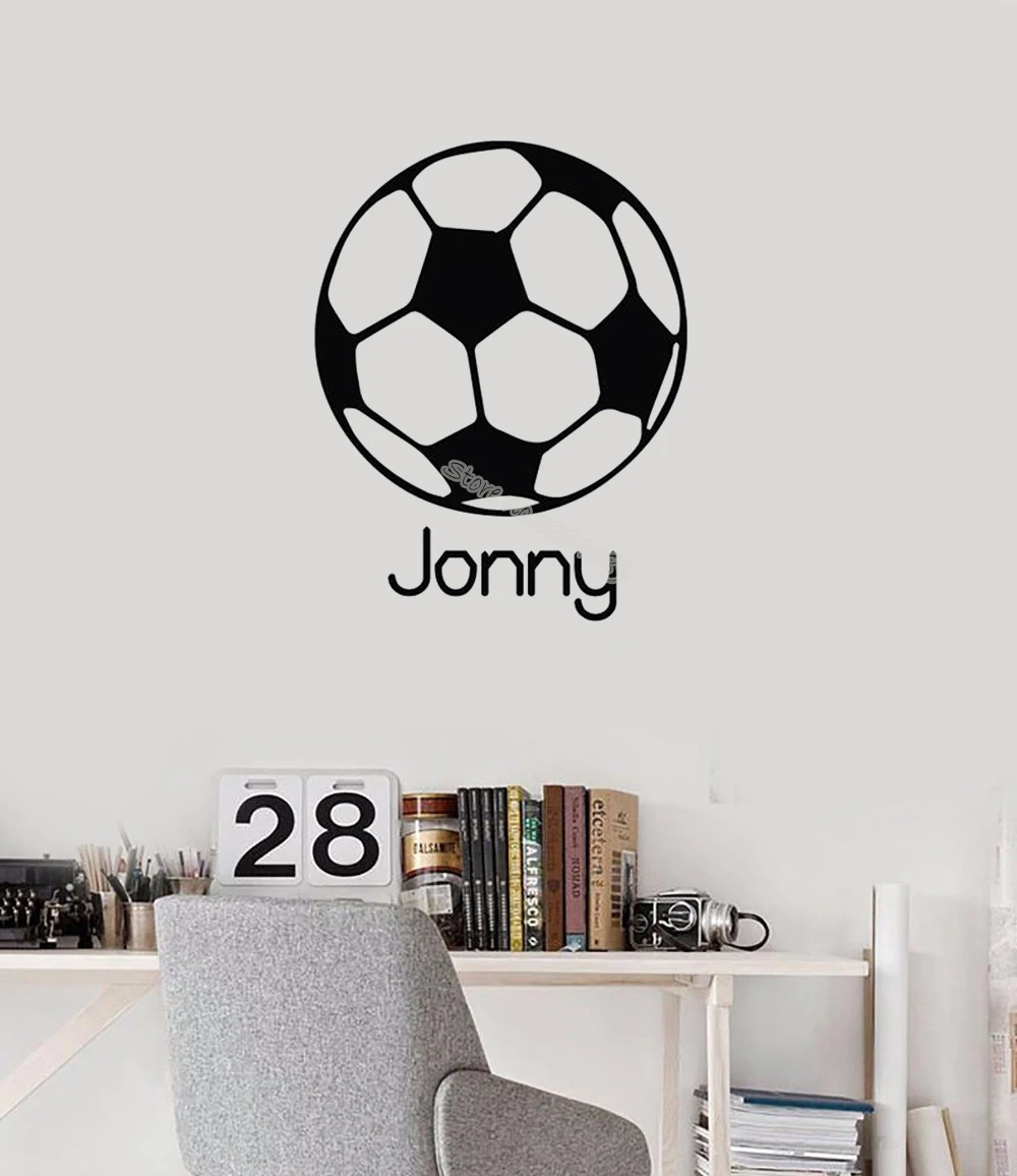 Soccer Ball Sport Wall Stickers Custom Name Boy name Vinyl Wall Decals Soccer Removable Home Decor Nursery Baby Room mural EA867
Soccer Ball Sport Wall Stickers Custom Name Boy name Vinyl Wall Decals Soccer Removable Home Decor Nursery Baby Room mural EA867