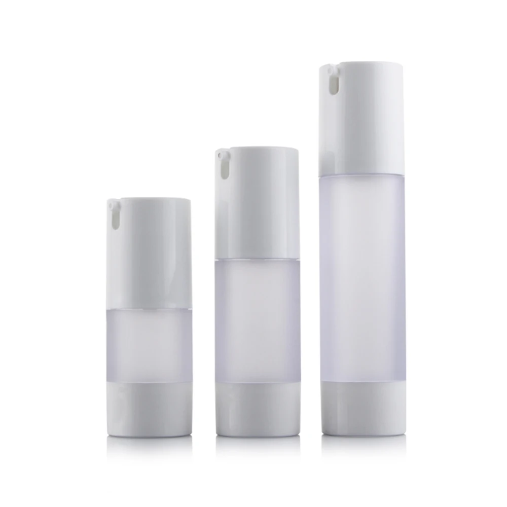 10pcs Airless Pump Bottles Empty Container Tube Plastic Bottles Matte Clear Body Toner Lotion Cosmetic Packaging 15ml 30ml 50ml
10pcs Airless Pump Bottles Empty Container Tube Plastic Bottles Matte Clear Body Toner Lotion Cosmetic Packaging 15ml 30ml 50ml