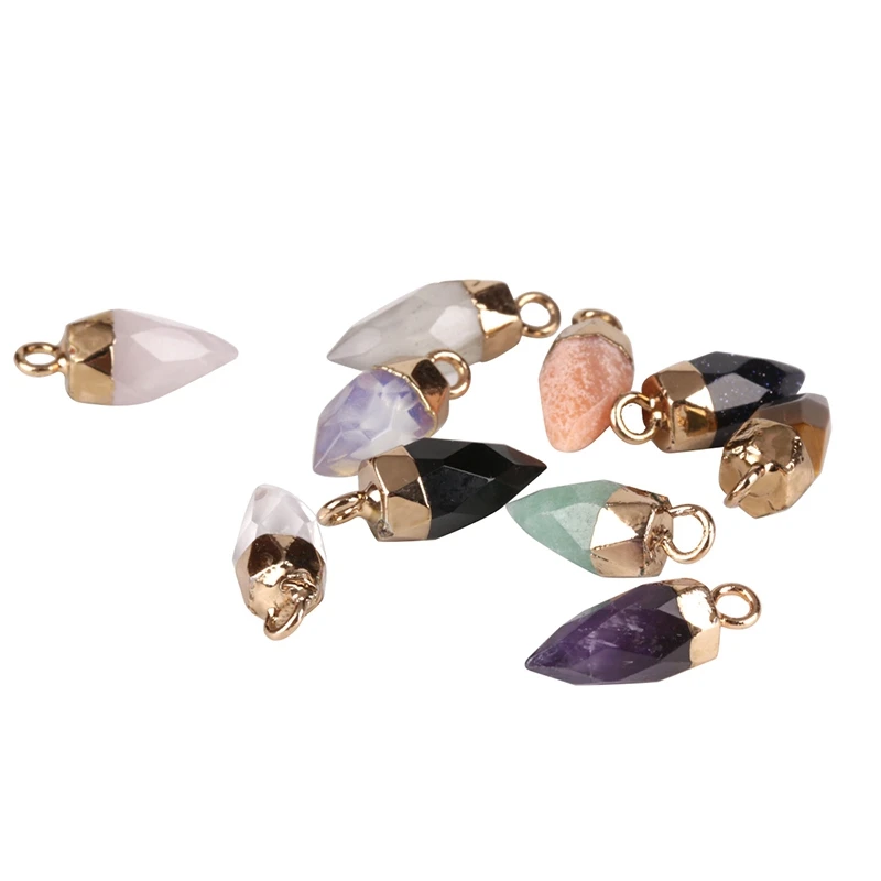 5 Pcs Cone Shape Stone Pendants With Connector Smooth Many Colors Surface Fashion Stone Men And Women Jewelry Making
5 Pcs Cone Shape Stone Pendants With Connector Smooth Many Colors Surface Fashion Stone Men And Women Jewelry Making