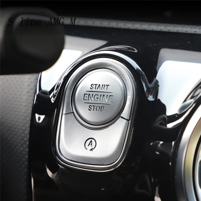 Car Styling ENGINE START STOP switch off Covers Stickers Trim for Mercedes Benz A Class A180 A200 2019 Interior auto Accessories
Car Styling ENGINE START STOP switch off Covers Stickers Trim for Mercedes Benz A Class A180 A200 2019 Interior auto Accessories