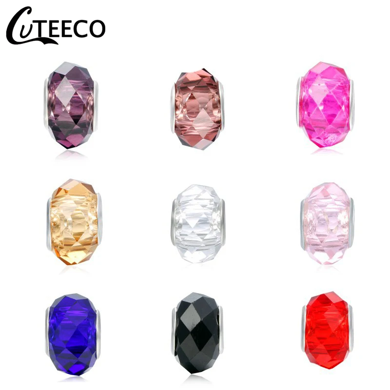 CUTEECO 1pc Dropshipping Colorful Big Crystal Facets Beads Fit Pandora Charms Bracelet European DIY Bracelet Jewelry Accessories
CUTEECO 1pc Dropshipping Colorful Big Crystal Facets Beads Fit Pandora Charms Bracelet European DIY Bracelet Jewelry Accessories