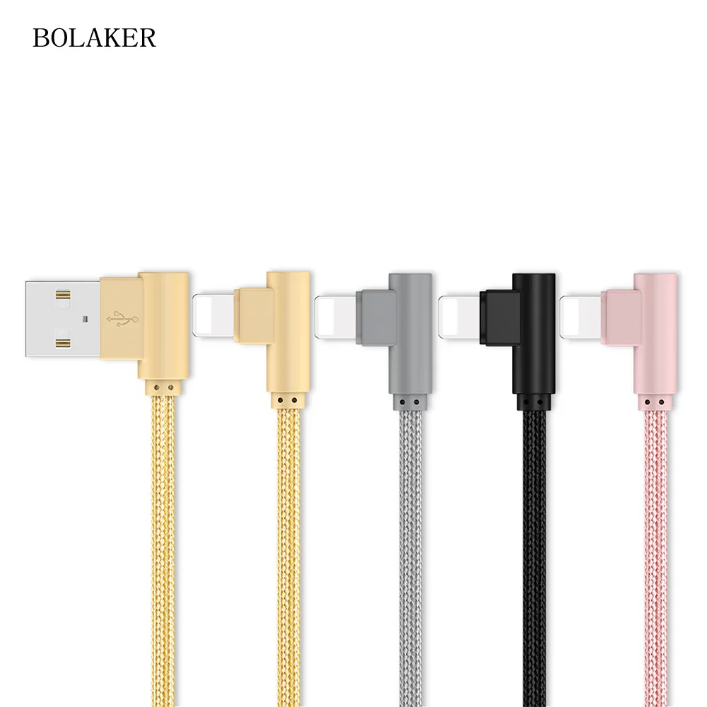 BOLAKER Android USB solid color 90 degree elbow data charging USB data cable for Samsung millet LG tablet iphone charging cable
BOLAKER Android USB solid color 90 degree elbow data charging USB data cable for Samsung millet LG tablet iphone charging cable