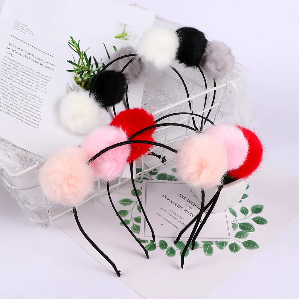 1pc Lovely Sweet Fur Ball Furry Ears Fluffy Rabbit Fur Ball Women Headband Hair band Head Accessories Hot Sale
1pc Lovely Sweet Fur Ball Furry Ears Fluffy Rabbit Fur Ball Women Headband Hair band Head Accessories Hot Sale