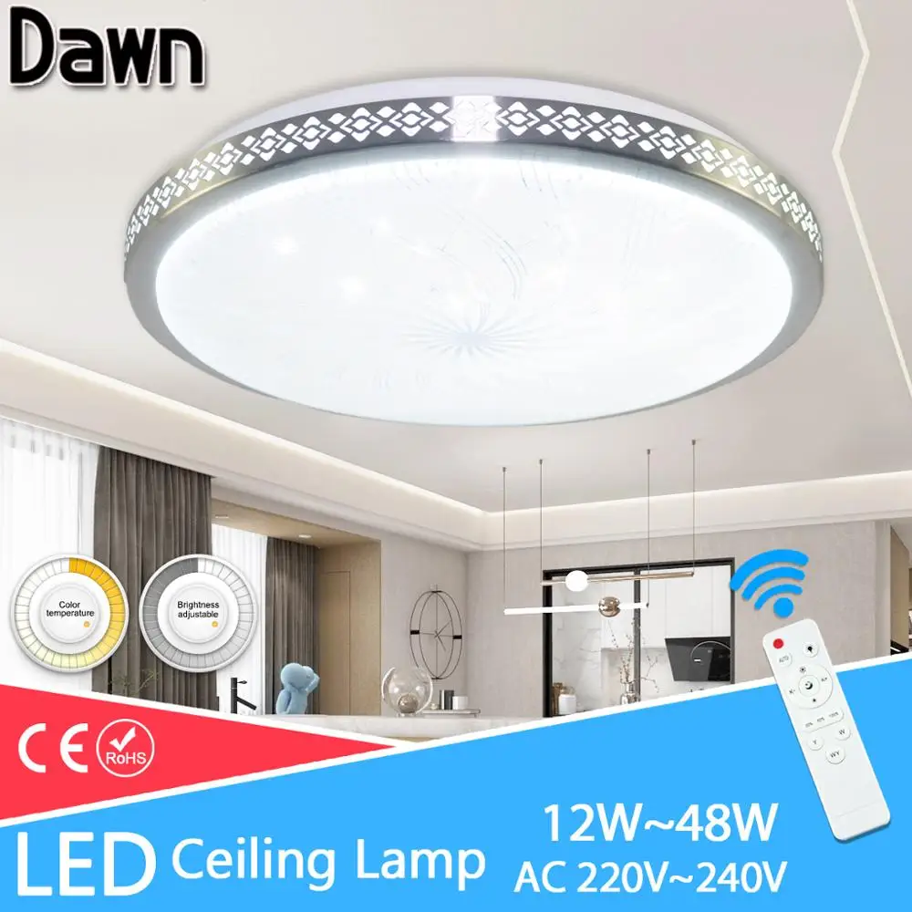 Ceiling light AC 220V 240V Modern Aluminum shell led ceiling light lamparas Bedroom led lamp living room lights Remote Control
Ceiling light AC 220V 240V Modern Aluminum shell led ceiling light lamparas Bedroom led lamp living room lights Remote Control