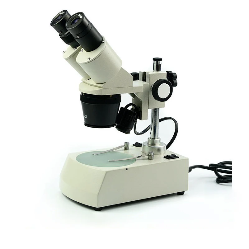 20X 40X Illuminated LED Stereo Microscope Binocular Gem Jewel Analyzer Industrial Lines Microscope with Eyepiece
20X 40X Illuminated LED Stereo Microscope Binocular Gem Jewel Analyzer Industrial Lines Microscope with Eyepiece