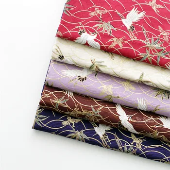 Japan Style DIY Cotton Fabric for Home Decor Table Cloth and Covers Beautiful Bronzed Crane Prints Kimono Fabric
Japan Style DIY Cotton Fabric for Home Decor Table Cloth and Covers Beautiful Bronzed Crane Prints Kimono Fabric