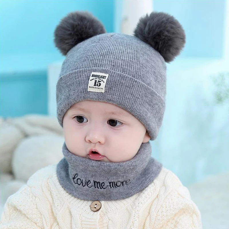 2 Pcs Autumn Winter Newborn Baby Knit Hat Scarf Set Cartoon Letter Kids Boys Girls Winter Beanie Hat Scarf Set 3-12M
2 Pcs Autumn Winter Newborn Baby Knit Hat Scarf Set Cartoon Letter Kids Boys Girls Winter Beanie Hat Scarf Set 3-12M