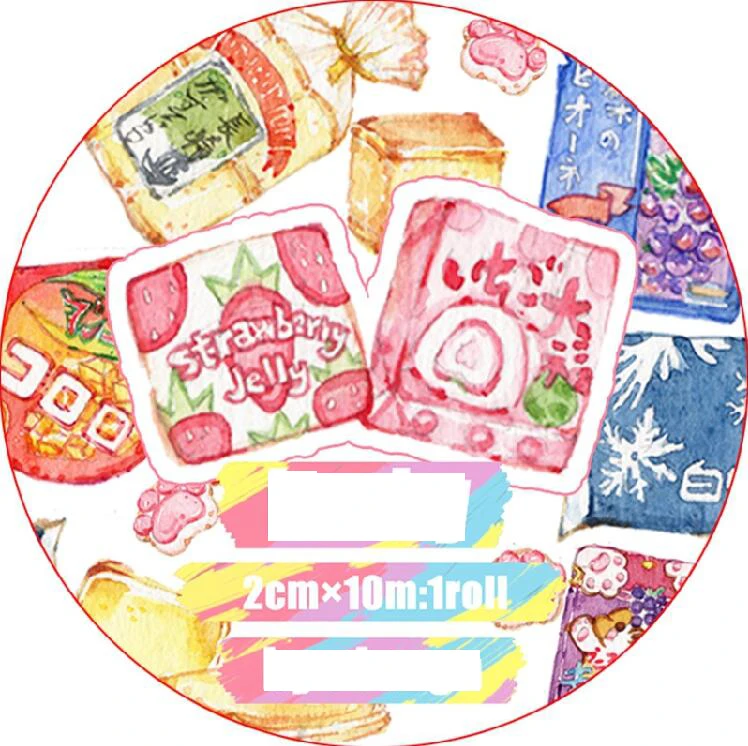 20mm*5m All kinds of Japanese snacks/New lovely snack Decoration Washi Tape DIY Planner Diary Scrapbooking Masking Tape Escolar
20mm*5m All kinds of Japanese snacks/New lovely snack Decoration Washi Tape DIY Planner Diary Scrapbooking Masking Tape Escolar