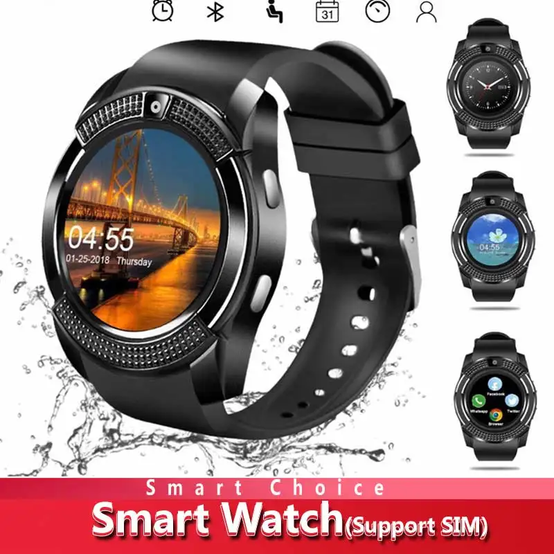 V8 Smartwatch Bluetooth SmartWatch Touch Screen Wrist Watch with Camera SIM TF Card Slot Sports Smart Watch Kids smart watch
V8 Smartwatch Bluetooth SmartWatch Touch Screen Wrist Watch with Camera SIM TF Card Slot Sports Smart Watch Kids smart watch