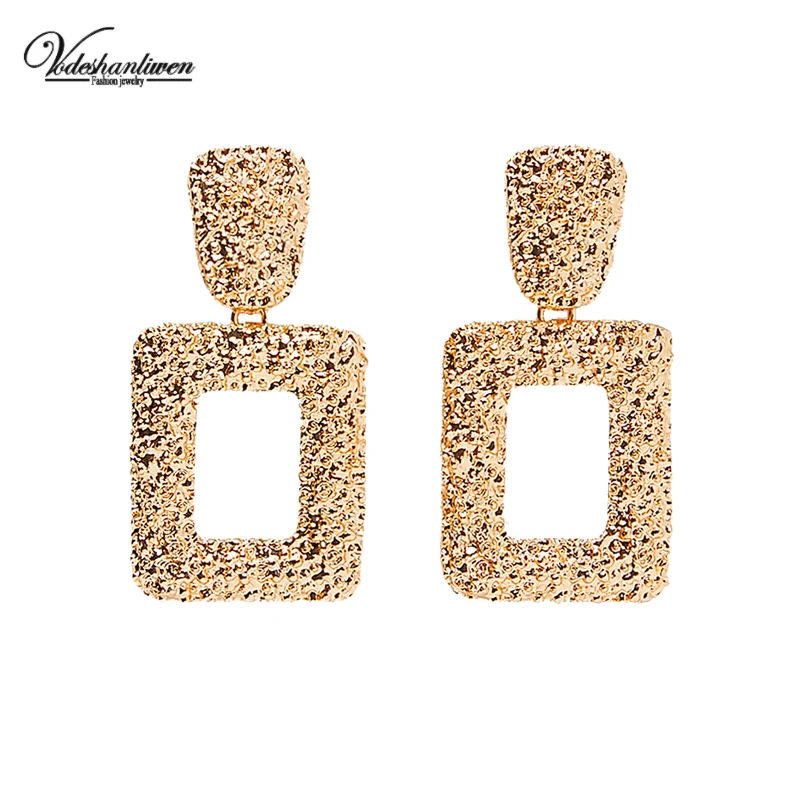 Vodeshanliwen ZA Fashion Square Metal Drop Earrings For Women Bohemian Trendy Gold Dangle Statement Big Earrings Accessories
Vodeshanliwen ZA Fashion Square Metal Drop Earrings For Women Bohemian Trendy Gold Dangle Statement Big Earrings Accessories
