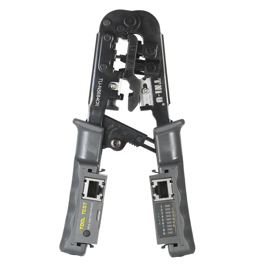 2 in 1 Multitul Multitool Wire Crimp Crimping Tool Testing Pliers Wire Stripper RJ11 RJ12 RJ45 Cable Crimper Wire Cutter Tester
2 in 1 Multitul Multitool Wire Crimp Crimping Tool Testing Pliers Wire Stripper RJ11 RJ12 RJ45 Cable Crimper Wire Cutter Tester