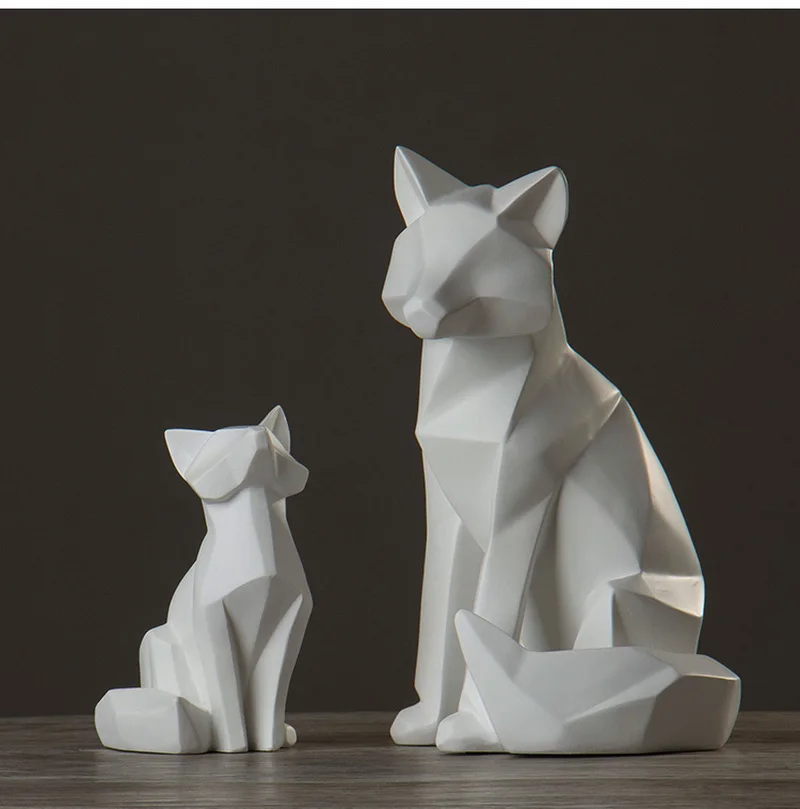 simple white abstract geometric fox sculpture ornaments Creative modern Nordic geometric decoration home living room AP503915
simple white abstract geometric fox sculpture ornaments Creative modern Nordic geometric decoration home living room AP503915