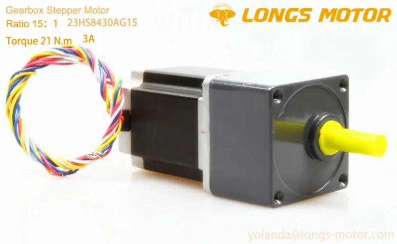 Longs Motor Nema 23 Stepper Gearbox Motor 23HS8430AG15 15:1 Ratio 21N.m CNC Mill Cut Engraving Foam Grind Embroidery
Longs Motor Nema 23 Stepper Gearbox Motor 23HS8430AG15 15:1 Ratio 21N.m CNC Mill Cut Engraving Foam Grind Embroidery