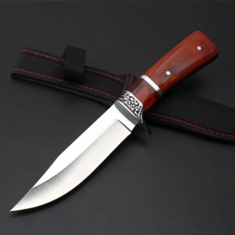 Hunting Wood Handle Camping Survival Tactical Fixed North American Hunting Straight Survival Tactical Titanium Knife Knives
Hunting Wood Handle Camping Survival Tactical Fixed North American Hunting Straight Survival Tactical Titanium Knife Knives