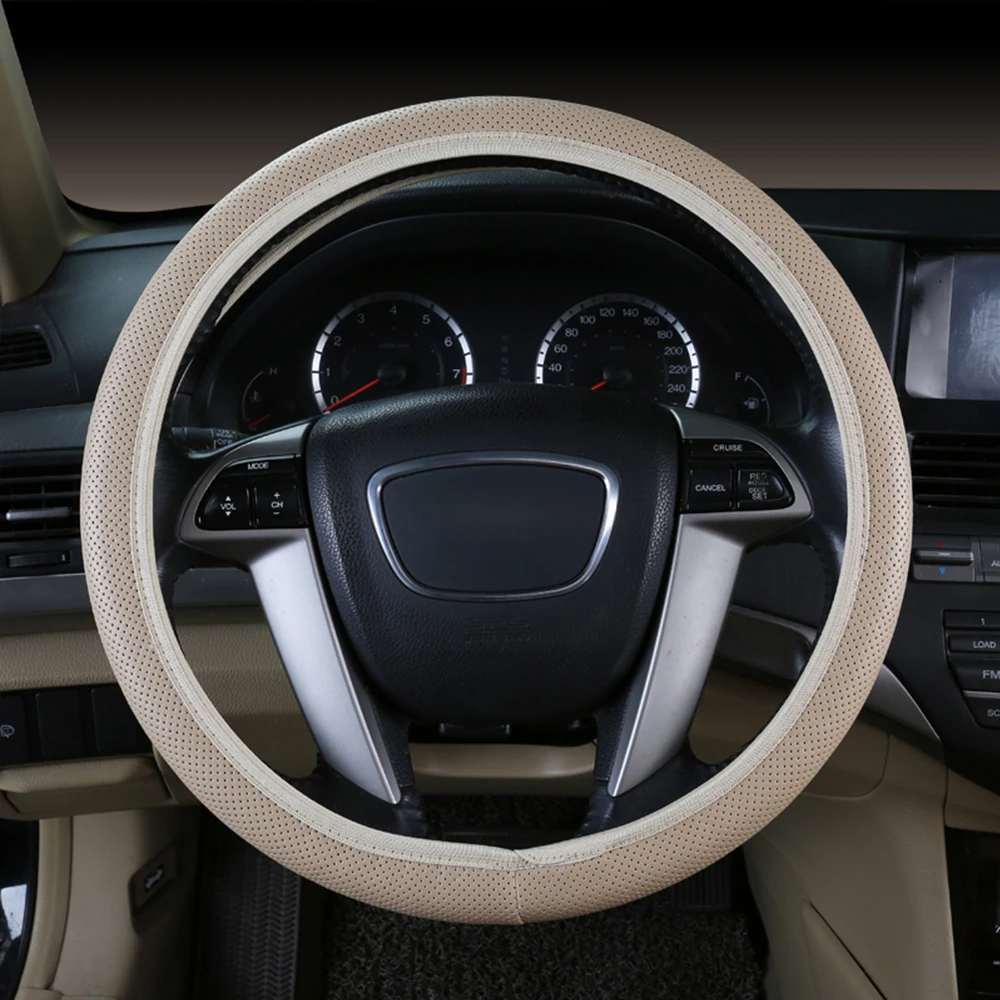 Car Steering Wheel Cover Car-styling Universal Soft Leather Automobile Accessories DIY Car steering-wheel Cover for Ford Focus 2
Car Steering Wheel Cover Car-styling Universal Soft Leather Automobile Accessories DIY Car steering-wheel Cover for Ford Focus 2