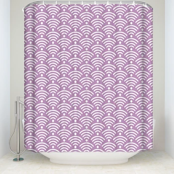 New Waterproof Modern Simple Design Wave Printed Shower Curtain Polyester Fabric Purple Bathroom Curtains for Home Decorations
New Waterproof Modern Simple Design Wave Printed Shower Curtain Polyester Fabric Purple Bathroom Curtains for Home Decorations