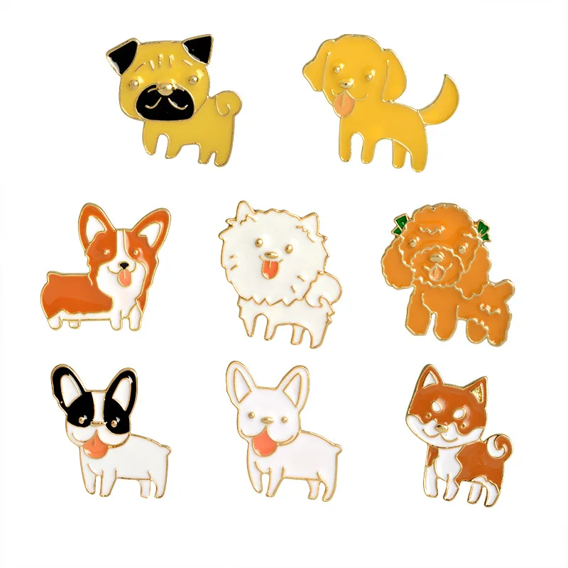 Daisies Lovely Dogs Brooches Poodle French Bulldog Golden Retriever Brooch Badge Animal Scarf Bag Pins For Women Girl
Daisies Lovely Dogs Brooches Poodle French Bulldog Golden Retriever Brooch Badge Animal Scarf Bag Pins For Women Girl