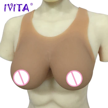 

IVITA 2000g Silicone Breast Forms Fake Boobs Shemale Transgender Crossdresser Drag Queen Transvestite Fashion Breasts Big Tits