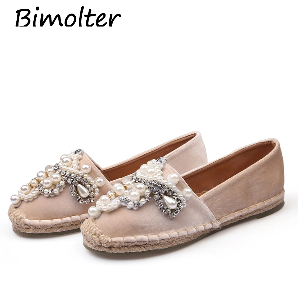Bimolter Espadrilles Casual Loafers Women Office Round Toe Flats Fisherman Shoes Pink Black Fashion Ladies Shoes pearl NC103
Bimolter Espadrilles Casual Loafers Women Office Round Toe Flats Fisherman Shoes Pink Black Fashion Ladies Shoes pearl NC103