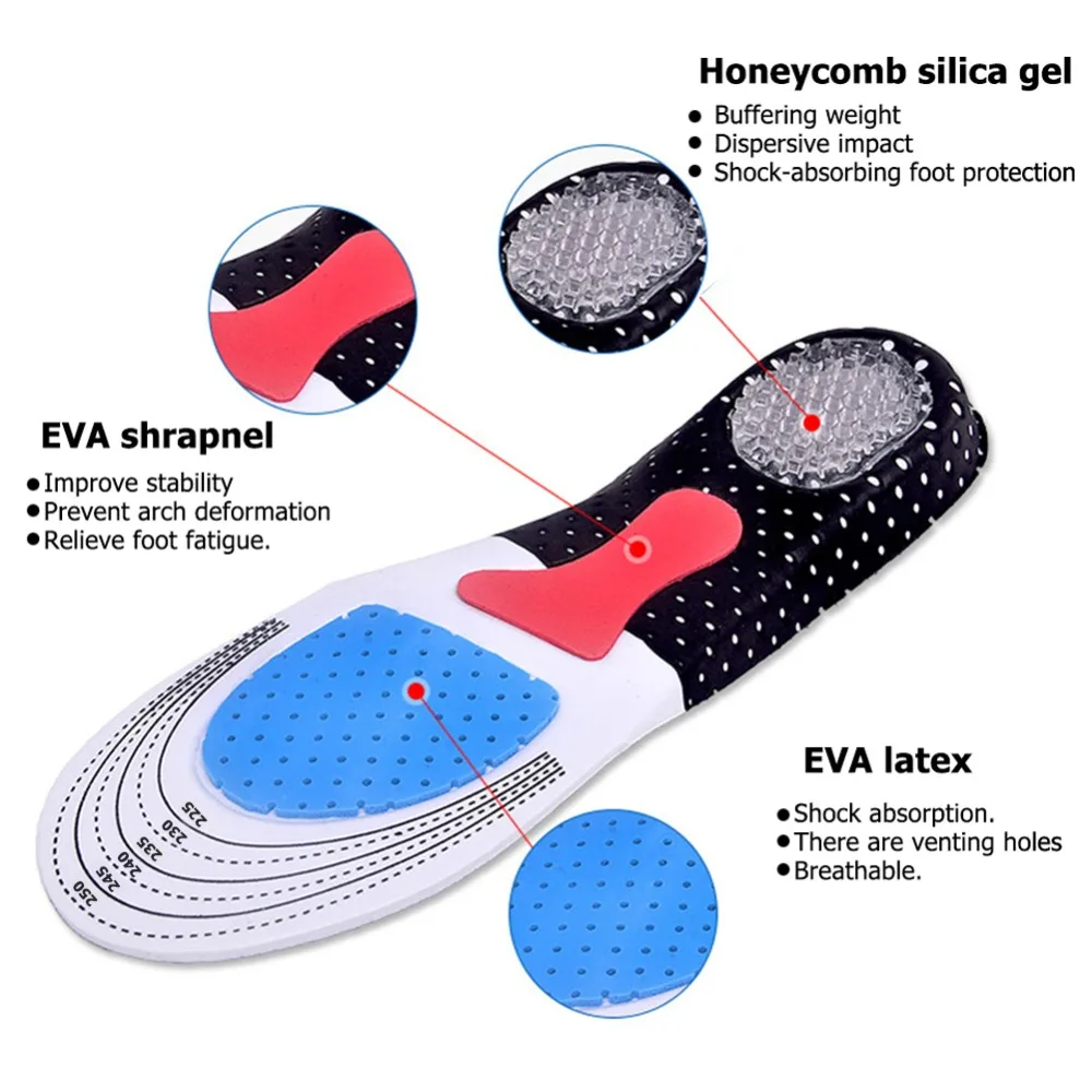 Silicone Shoe Insoles Free Size Men Women Orthotic Arch Support Sport Shoe Pad Soft Running Insert Cushion
Silicone Shoe Insoles Free Size Men Women Orthotic Arch Support Sport Shoe Pad Soft Running Insert Cushion