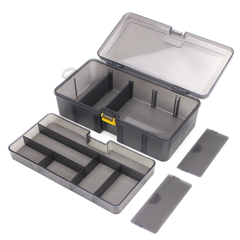 Dual Layer Fishing Tackle Box Accessories Lures Bait Storage Case Shrimp Boxes for Lure Cover Organizer Baits Pesca Container
Dual Layer Fishing Tackle Box Accessories Lures Bait Storage Case Shrimp Boxes for Lure Cover Organizer Baits Pesca Container