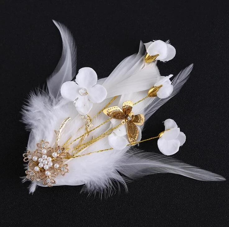 Romantic White Wine Fairy Feather Butterflies Pearl Hairpins Wedding Hair Accessories Barrette Hairpin For Bridals Party Jewelry
Romantic White Wine Fairy Feather Butterflies Pearl Hairpins Wedding Hair Accessories Barrette Hairpin For Bridals Party Jewelry