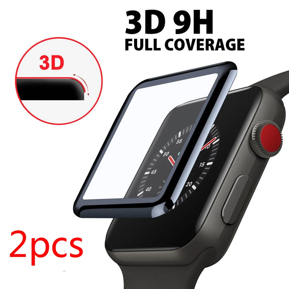 2PCS 3D Full Coverage Tempered Glass For Apple Watch 42mm 38mm 40mm 44mm 3 4 2 1 Series 9H Surface Screen Protector Film
2PCS 3D Full Coverage Tempered Glass For Apple Watch 42mm 38mm 40mm 44mm 3 4 2 1 Series 9H Surface Screen Protector Film