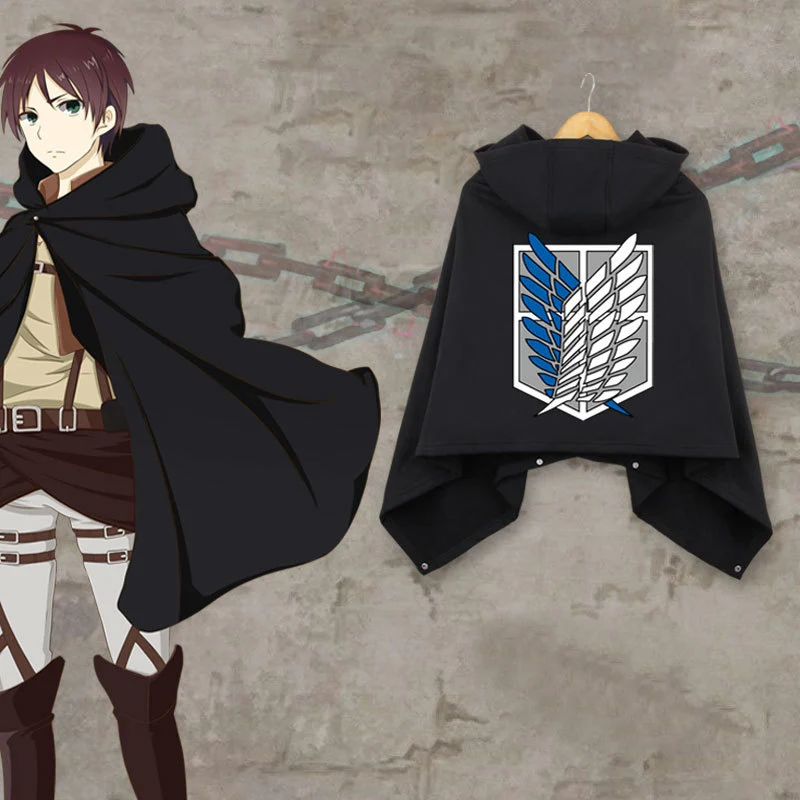 Attack on Titan The Scouting Legion Winter Thicken Cloak Cosplay Costume Shingeki no Kyojin Eren Mikasa Casual Cape
Attack on Titan The Scouting Legion Winter Thicken Cloak Cosplay Costume Shingeki no Kyojin Eren Mikasa Casual Cape