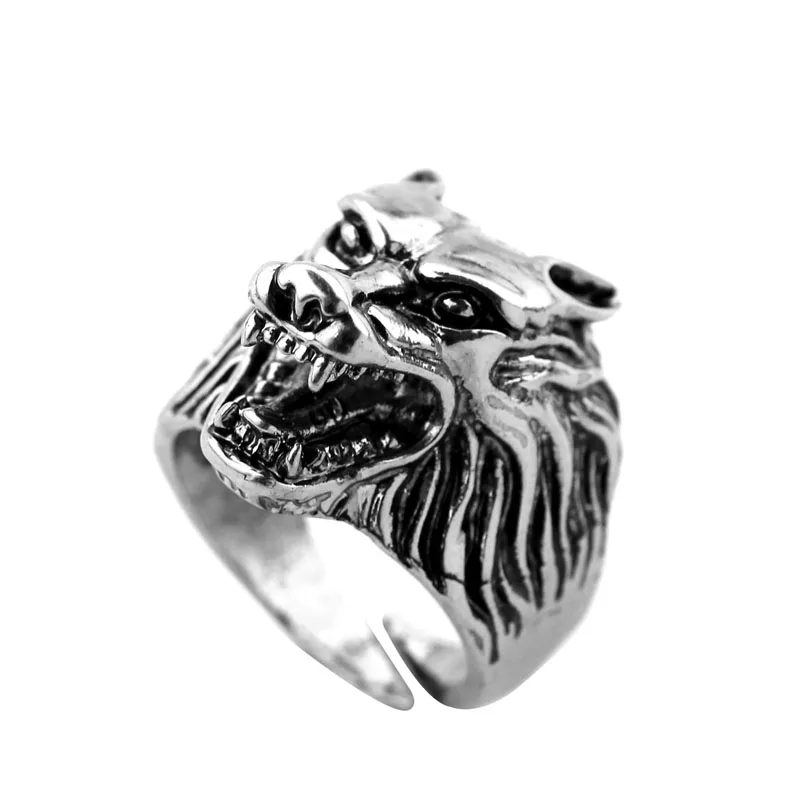 Maxi Punk Wolf Head lion ring top quality Game Of Throne House Stark of Winterfell Direwolf Wolf Rings hip hop men jewelry
Maxi Punk Wolf Head lion ring top quality Game Of Throne House Stark of Winterfell Direwolf Wolf Rings hip hop men jewelry