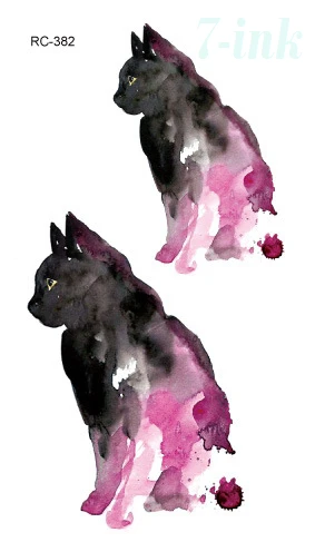 Waterproof Temporary Tattoos sticker watercolor black cat tatto Water Transfer fake flash tatoo for gril woman man
Waterproof Temporary Tattoos sticker watercolor black cat tatto Water Transfer fake flash tatoo for gril woman man