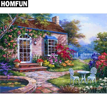 HOMFUN Full Square/Round Drill 5D DIY Diamond Painting "Garden House" Embroidery Cross Stitch 5D Home Decor Gift A06722
HOMFUN Full Square/Round Drill 5D DIY Diamond Painting "Garden House" Embroidery Cross Stitch 5D Home Decor Gift A06722