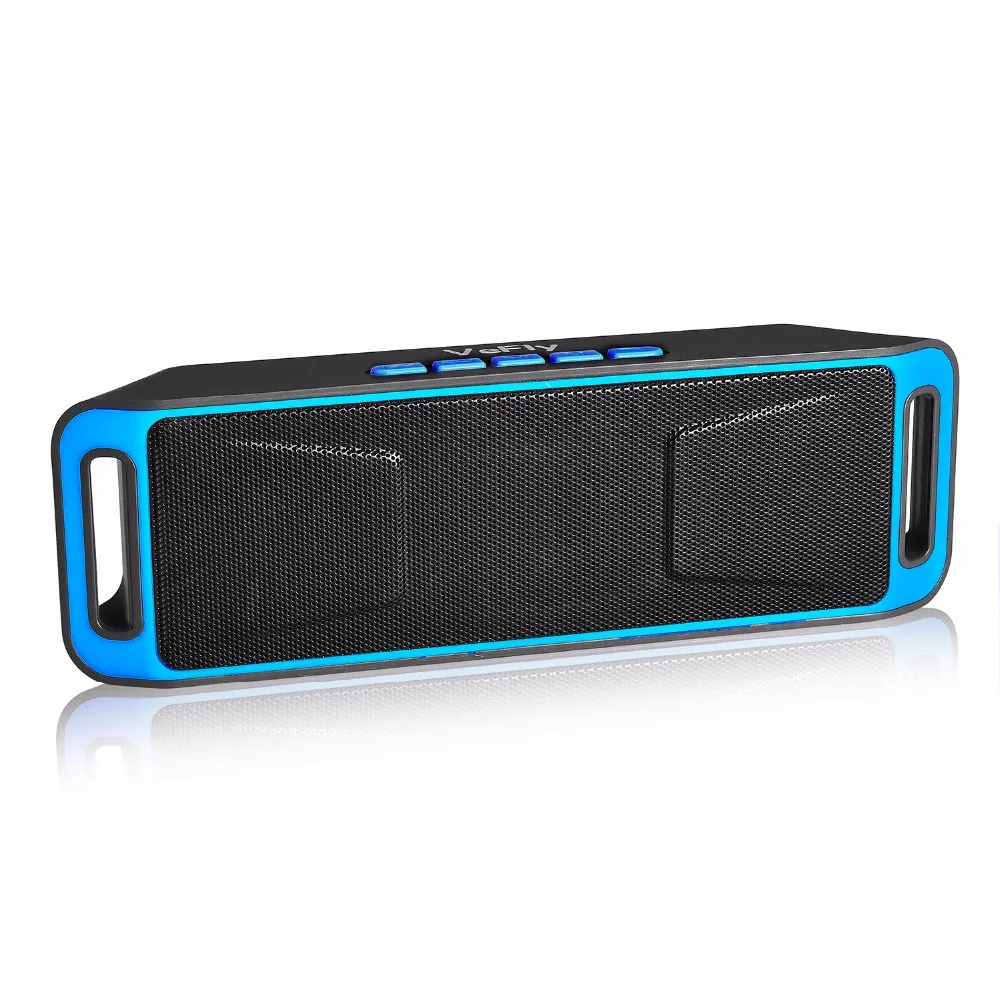 VeFly Wireless 4.2 Bluetooth Speaker, column Stereo Subwoofer USB Speakers computer TF Built-in Mic Bass mp3 player Sound Box 7