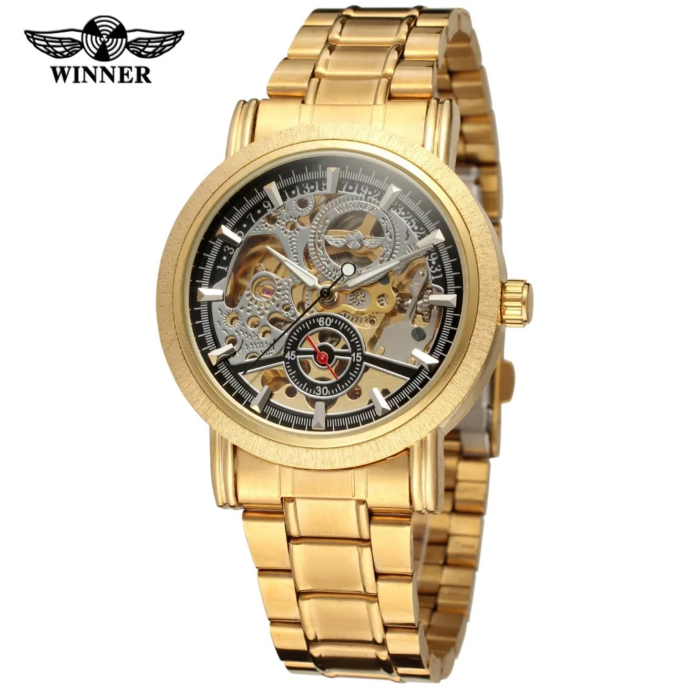 Winner Men's Watch Hot Sale Luxury Fashion Skeleton Stainless Steel Band Attractive Famous Brand Wristwatch Color Gold WRG8077M4
Winner Men's Watch Hot Sale Luxury Fashion Skeleton Stainless Steel Band Attractive Famous Brand Wristwatch Color Gold WRG8077M4