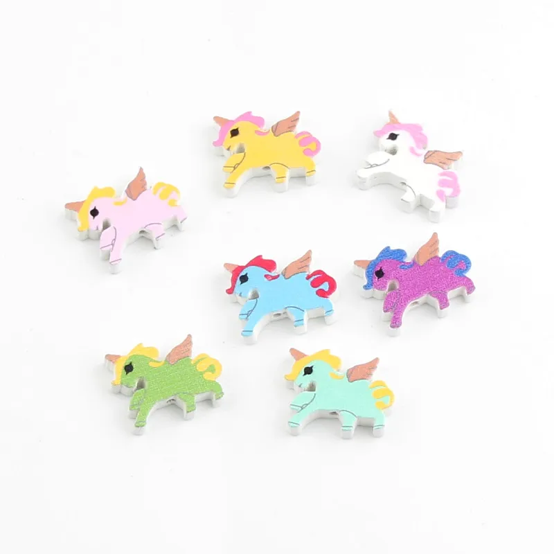 DIY Unicorn Shape Wood Beads 40pcs 22x17mm Multicolor Wooden Beads for Jewelry Making Handmade Baby Rattle Pacifier clip
DIY Unicorn Shape Wood Beads 40pcs 22x17mm Multicolor Wooden Beads for Jewelry Making Handmade Baby Rattle Pacifier clip