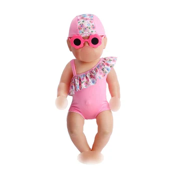 43 cm baby dolls bathing suit new born 2 pcs Print bikini swimwear swimming cap Baby toys fit American 18 inch Girls doll f181
43 cm baby dolls bathing suit new born 2 pcs Print bikini swimwear swimming cap Baby toys fit American 18 inch Girls doll f181