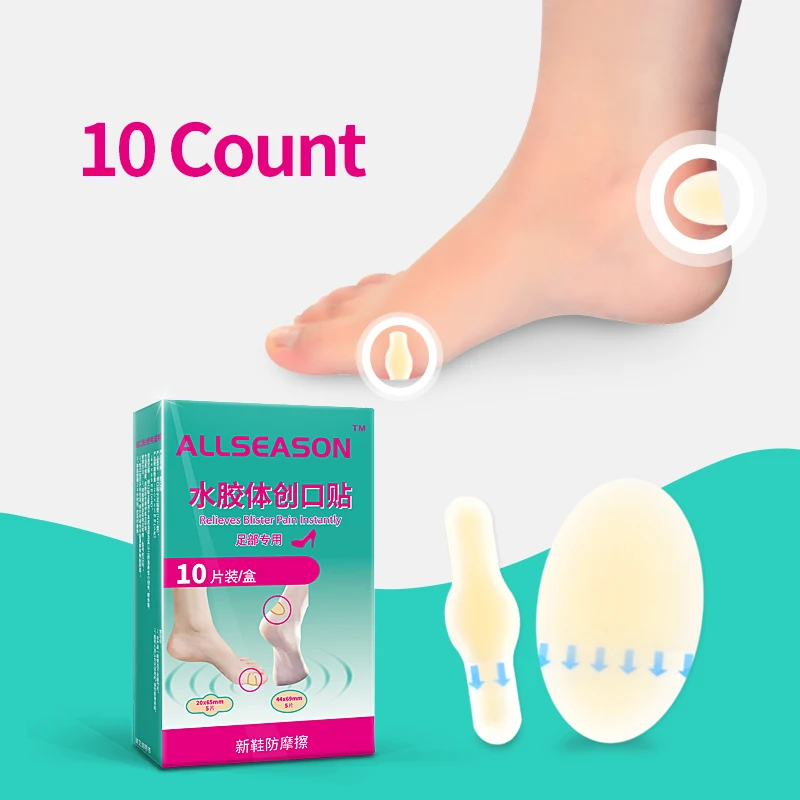 10 Pcs Heel Blister Cushions Cushioned Bandage with Gel Guard Pads for Foot Toe Relieves Blister Pain Prevention & Recovery
10 Pcs Heel Blister Cushions Cushioned Bandage with Gel Guard Pads for Foot Toe Relieves Blister Pain Prevention & Recovery