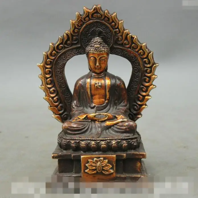 S6906 Tibet Buddhism Bronze Gilt Shakyamuni Sakyamuni Amitabha Buddha Lotus Set Statue D0317
S6906 Tibet Buddhism Bronze Gilt Shakyamuni Sakyamuni Amitabha Buddha Lotus Set Statue D0317