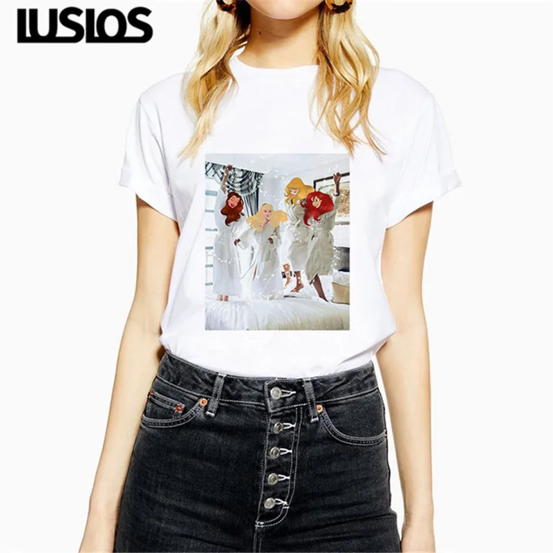 LUS LOS Pretty Princess' Party Time Elegant T-Shirts Graphic Streetwear Trendy Clothes for Women Cotton Short Sleeves Tee Tops
LUS LOS Pretty Princess' Party Time Elegant T-Shirts Graphic Streetwear Trendy Clothes for Women Cotton Short Sleeves Tee Tops