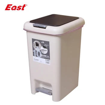 East 10L Double-Cap Dustbin Step garage can room dustbin with high quality for home cleaning tools kitchen Trash Can ES1026
East 10L Double-Cap Dustbin Step garage can room dustbin with high quality for home cleaning tools kitchen Trash Can ES1026