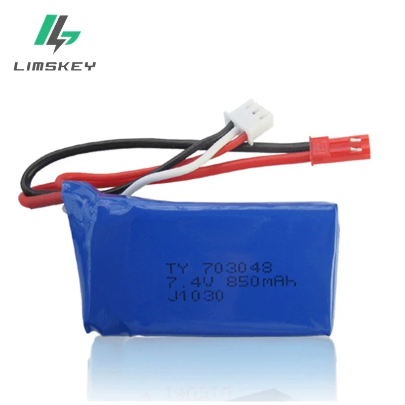 7.4V 850mAh lithium battery 703048 WLtoys V912V262V353B axis aircraft model aircraft batteries
7.4V 850mAh lithium battery 703048 WLtoys V912V262V353B axis aircraft model aircraft batteries