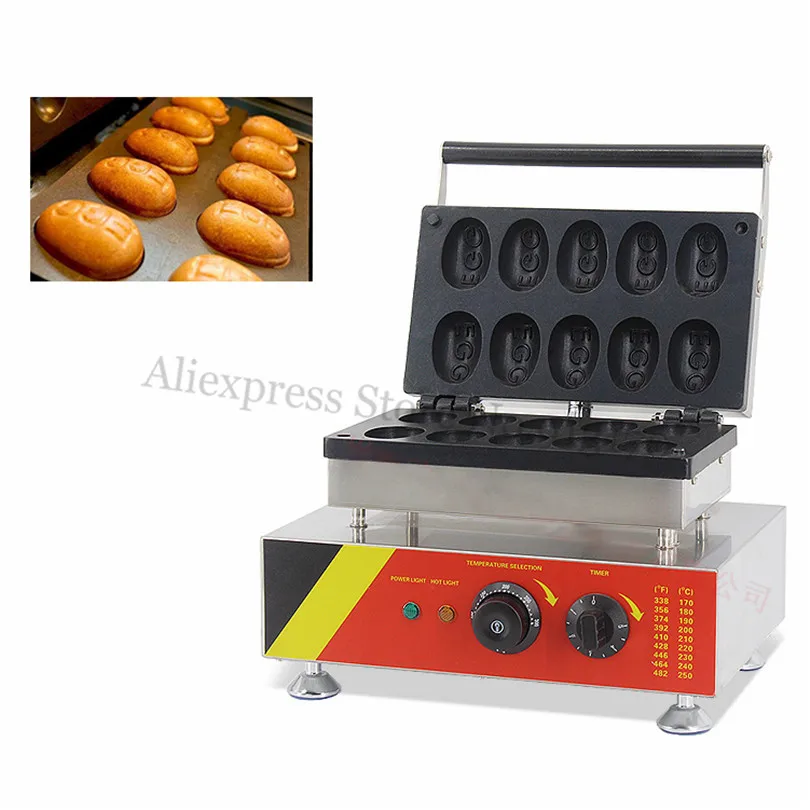 Commercial Egg Shaped Waffle Machine Stainless Steel Egg Waffle Maker Nonstick 10 Moulds 220V/110V
Commercial Egg Shaped Waffle Machine Stainless Steel Egg Waffle Maker Nonstick 10 Moulds 220V/110V