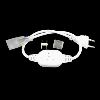 New Wide 220V Led strip connector power plug 6A (for PCB T7mm ) 1M 5050/3014/3528/2835 Strip EU waterproof plug TW
New Wide 220V Led strip connector power plug 6A (for PCB T7mm ) 1M 5050/3014/3528/2835 Strip EU waterproof plug TW